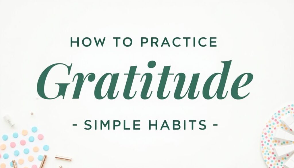How to Practice Gratitude Daily – Simple Habits