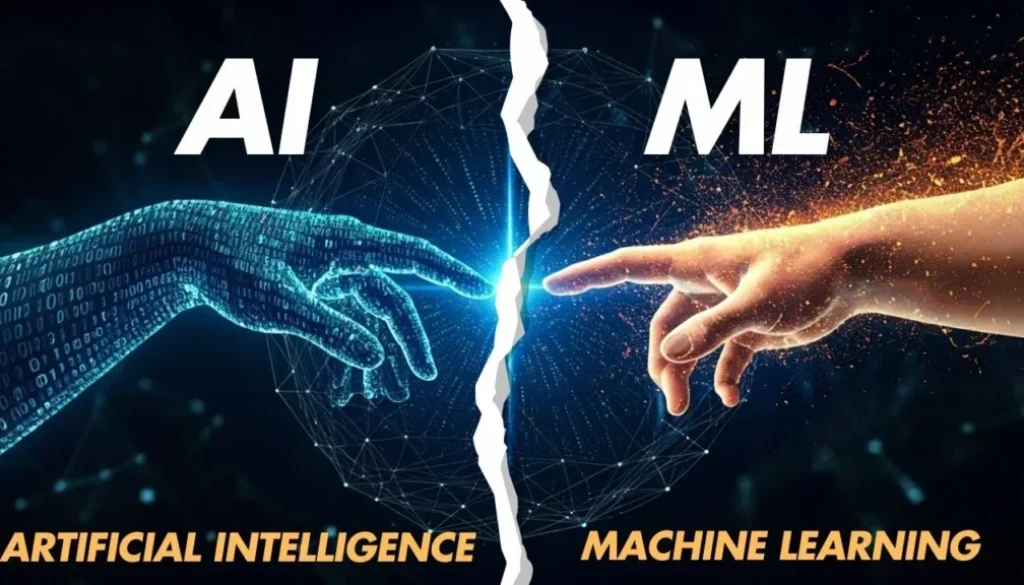 difference between ai and machine learning