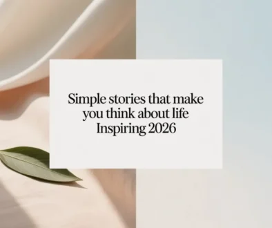 Simple Stories That Make You Think About Life Inspiring 2026